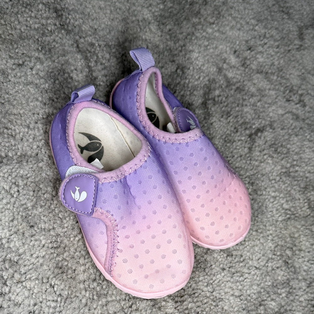 Kids Gradient Purple Pink Slip-On Water Shoes
